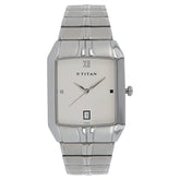 TITAN White Dial Silver Metal Strap Watch - 9264SM01