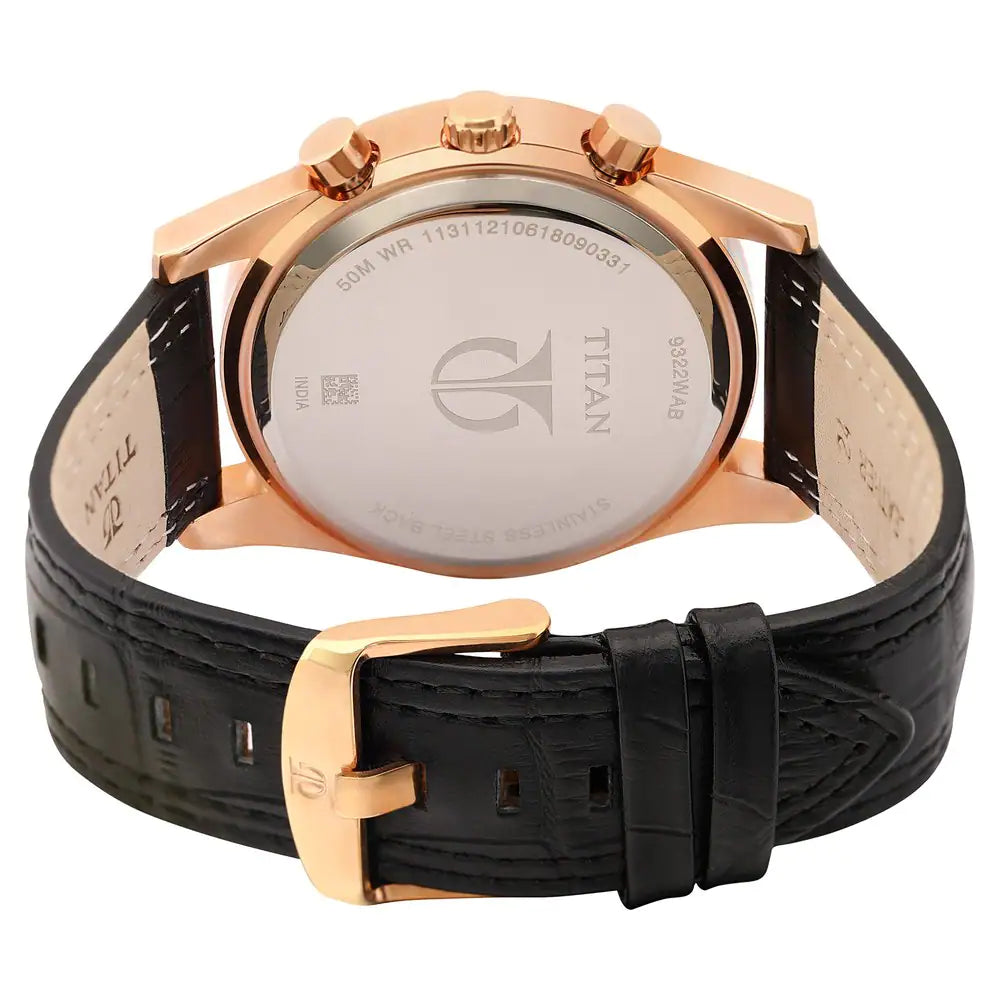 Titan Octane Silver Dial Leather Strap Watch NP9322WL01 - KRISHNA WATCH COMPANY