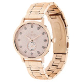 Titan Rose Gold Dial Rose Gold Stainless Steel Strap Watch 95037WM01