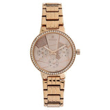 Titan Whimsy Rose Gold Dial Quartz Multifunction Stainless Steel Strap Watch for Women 95058wm02