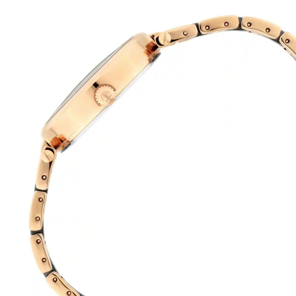 Titan Black Mother-of-Pearl Dial Ceramic & Metal Strap Watch 95061WD03