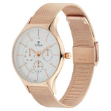 Titan Workwear Watch with White Dial & Metal Strap NP95067WM01