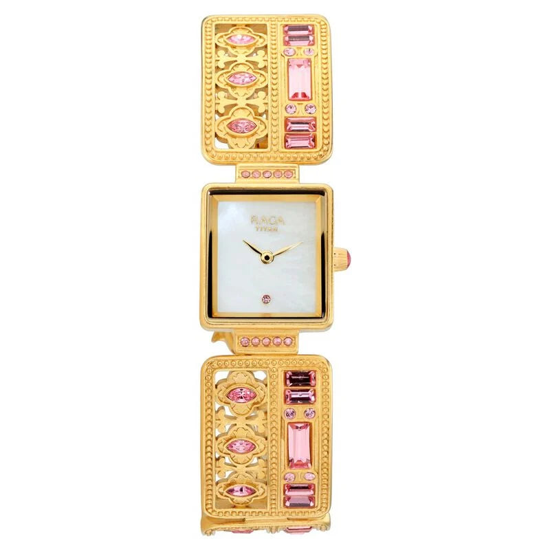 Titan Raga X Masaba Mother of Pearl Dial Women Watch - 95092YM01 - KRISHNA WATCH COMPANY