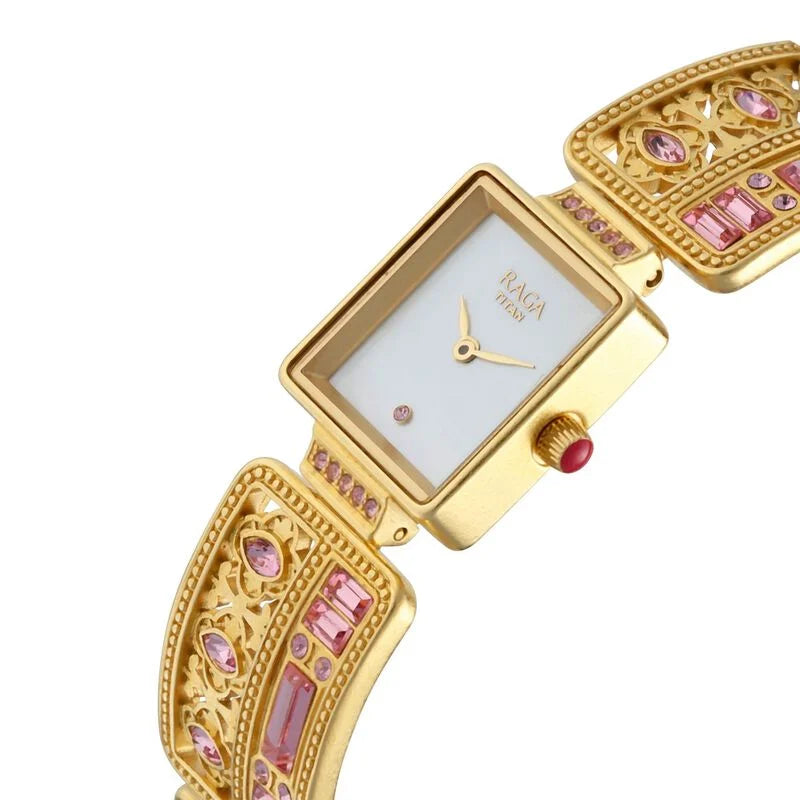 Titan Raga X Masaba Mother of Pearl Dial Women Watch - 95092YM01 - KRISHNA WATCH COMPANY
