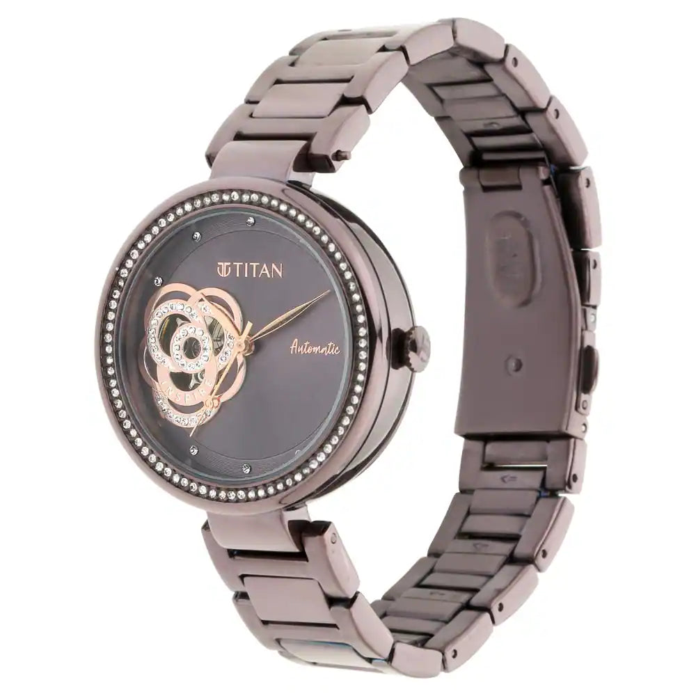 Titan Inspire with Prune Dial Automatic Watch NN95112QM01 (DK127) - KRISHNA WATCH COMPANY