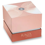 Titan Raga Facets Pink Dial Analog Stainless Steel Strap Watch for Women 95118wm02