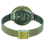 Titan Raga Moments of Joy Watch with Green Dial & Brass Strap - 95134QM01