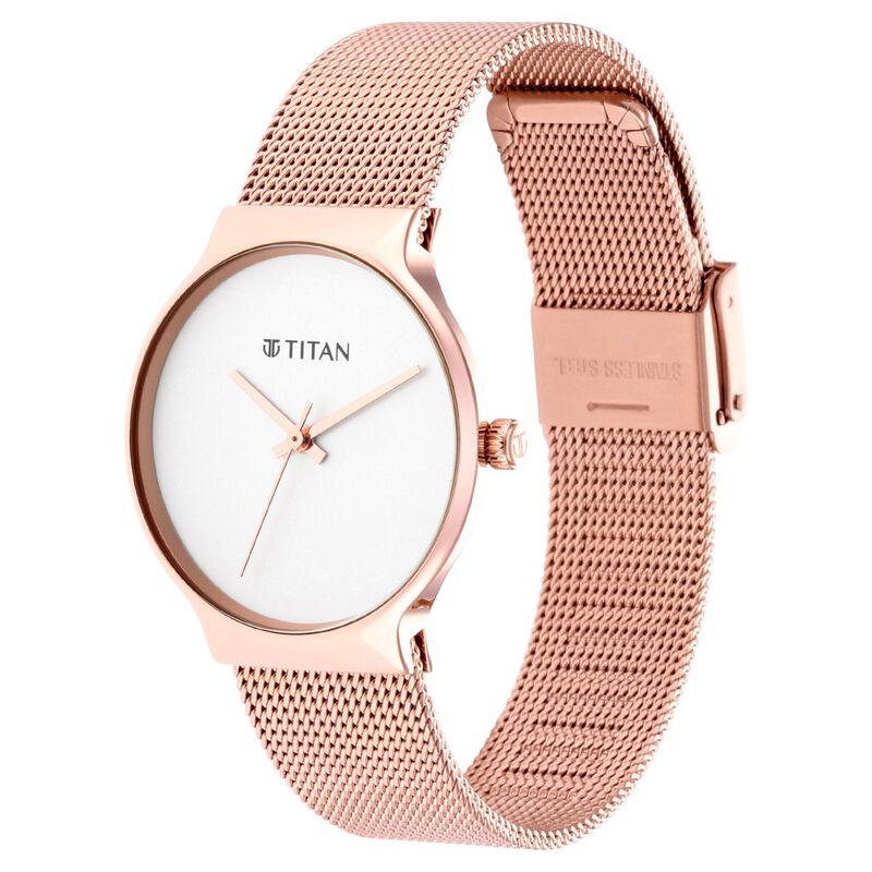 Titan Slimline Silver Dial Women Watch With Stainless Steel Strap NR95141WM01 - KRISHNA WATCH COMPANY