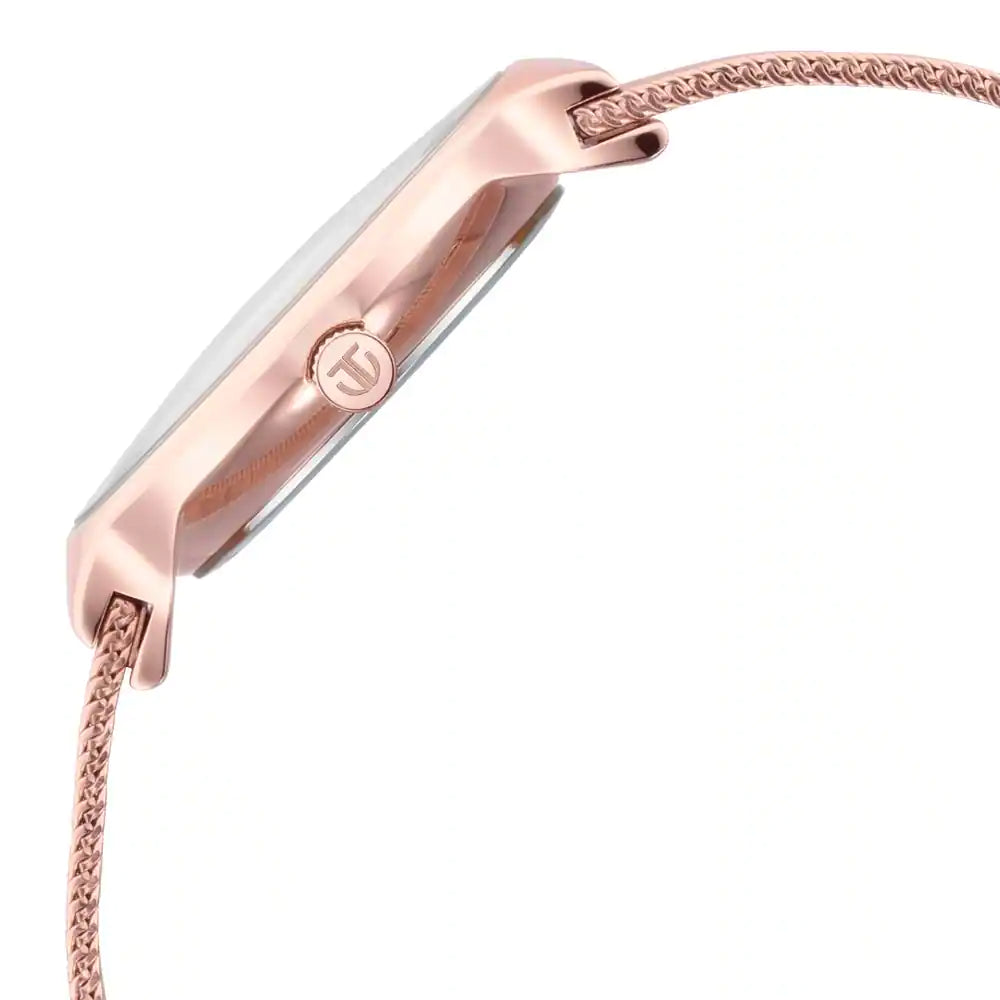 Titan Slimline Silver Dial Rose Gold Watch - 95141WM01 - KRISHNA WATCH COMPANY