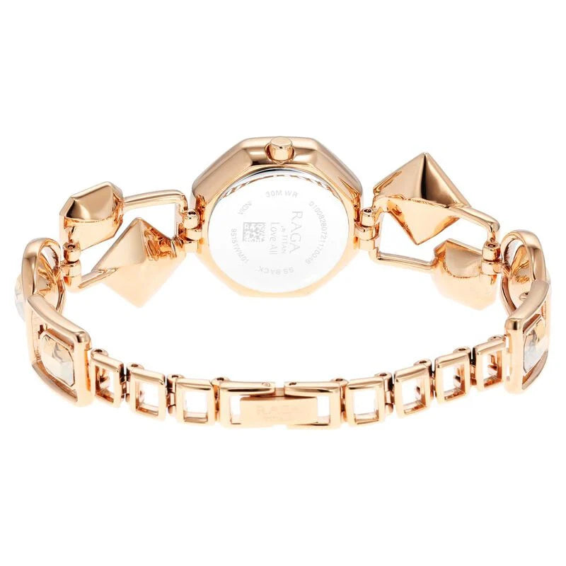 Titan Raga Love All Analog Mother of pearl Dial Watch for Women - 95151WM01 - KRISHNA WATCH COMPANY