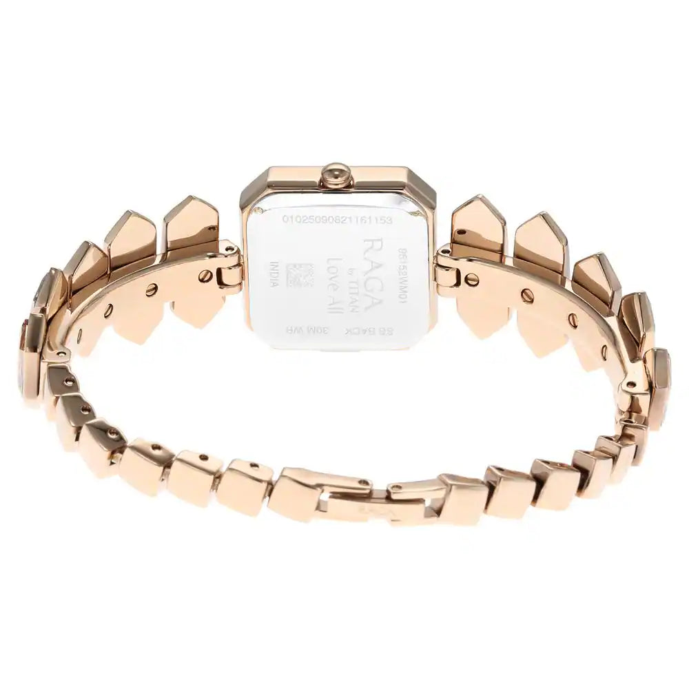 TITAN Love All Watch with Silver Dial & Brass Strap - 95152WM01 - KRISHNA WATCH COMPANY