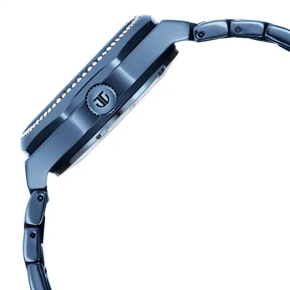 Titan Unending Beauty Automatic Blue Dial Stainless Steel Strap Watch 95177QM01 - KRISHNA WATCH COMPANY