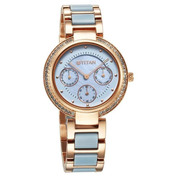 Titan Acetate Quartz Multifunction Mother 95187KD01 - KRISHNA WATCH COMPANY