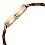 Titan Purple Acetate Quartz Analog Black Dial Brass & Acetate Strap Watch for Women 95188KD01