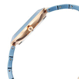 Titan Purple Ceramics Blue Dial Ceramic Strap Watch for Women 95189KC05