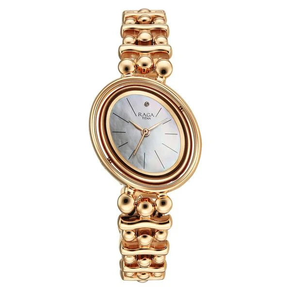 Titan Raga Glimmers Women's Watch - 95202WM01 - KRISHNA WATCH COMPANY