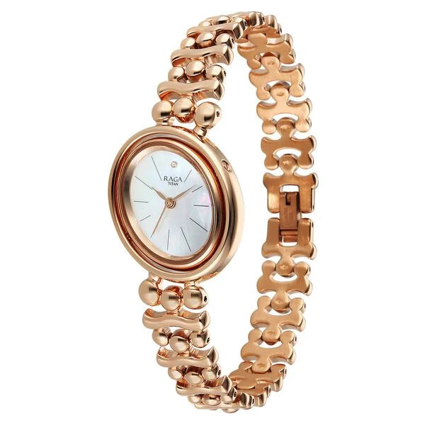 Titan Raga Glimmers Women's Watch - 95202WM01 - KRISHNA WATCH COMPANY