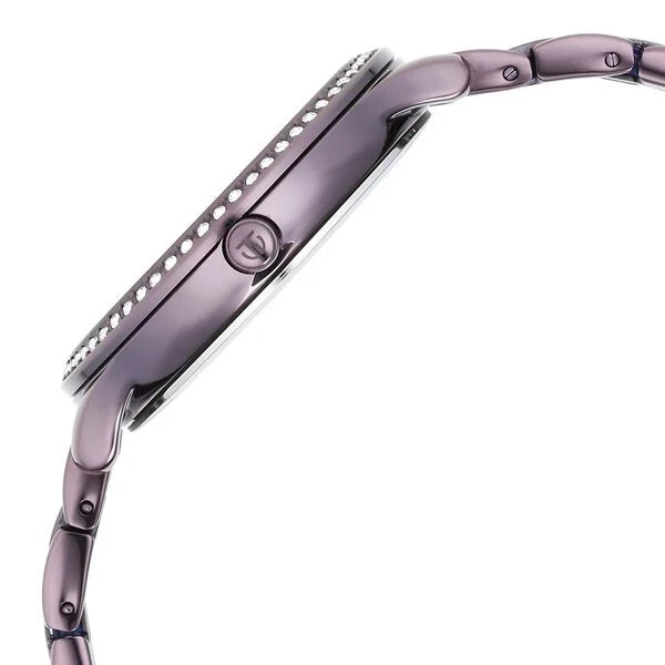 Titan Glitz Purple Dial Stainless Steel Strap Watch for Women 95209QM01 - KRISHNA WATCH COMPANY