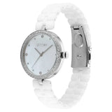 Titan Purple Ceramics Quartz Analog Watch For Women 95215kc01