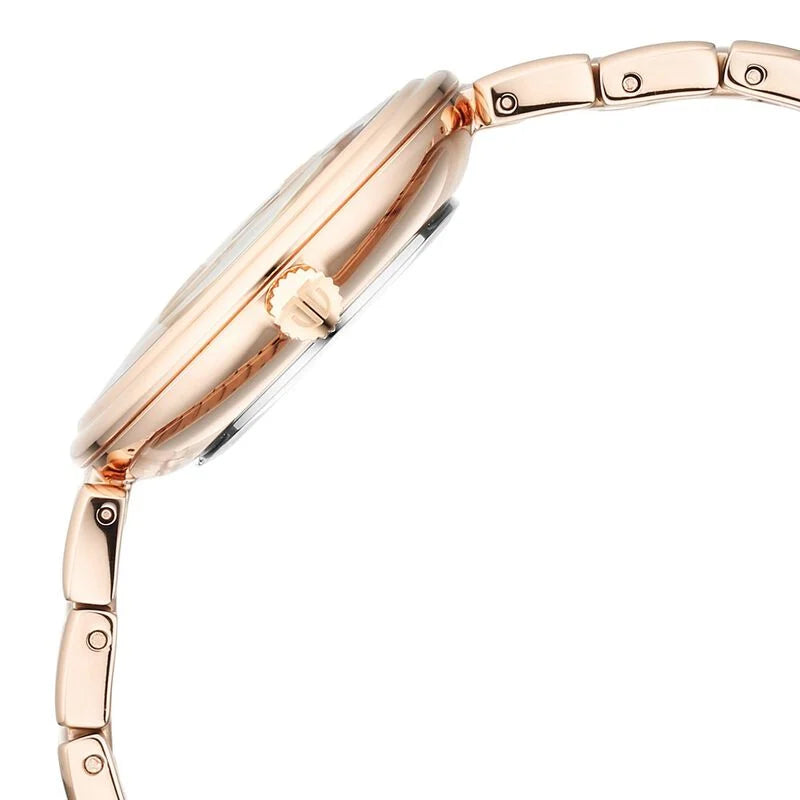 Titan Aura Quartz Analog Rose Gold Dial Rose Gold Watch for Women - 95240WM01