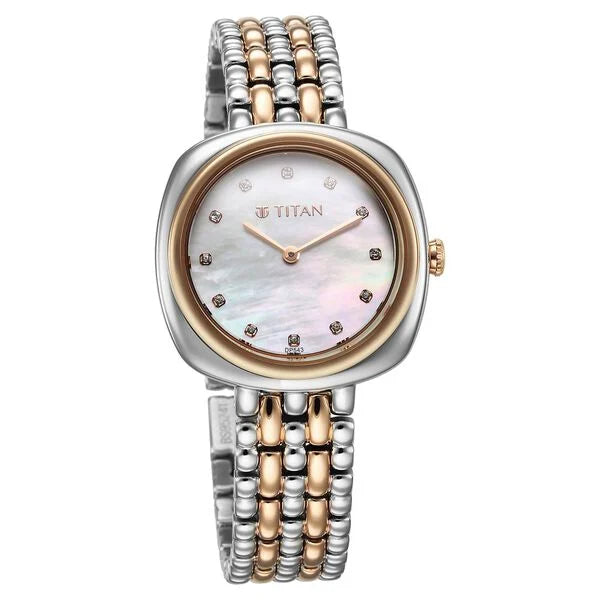 Titan Aura Quartz Analog Watch for Women - 95241KM01 - KRISHNA WATCH COMPANY