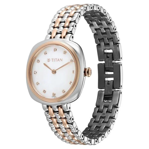 Titan Aura Quartz Analog Watch for Women - 95241KM01 - KRISHNA WATCH COMPANY