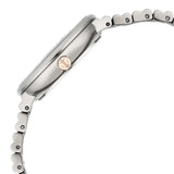 Titan Aura Quartz Analog Grey Dial Stainless Steel Strap Watch for Women 95245KM02