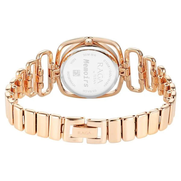 Titan Raga Memoirs Quartz Analog Mother of Pearl Dial For Women - 95256WM01 - KRISHNA WATCH COMPANY