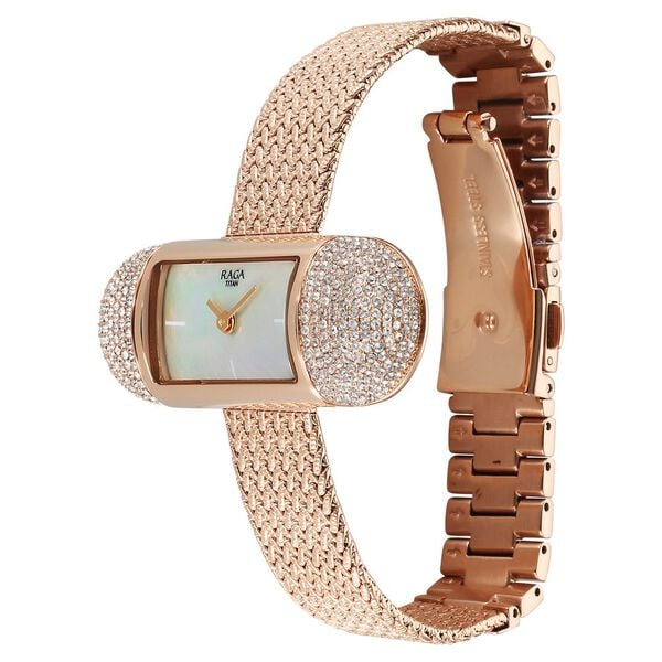 Titan Raga Memoirs Quartz Analog Watch For Women - 95259WM01F - KRISHNA WATCH COMPANY