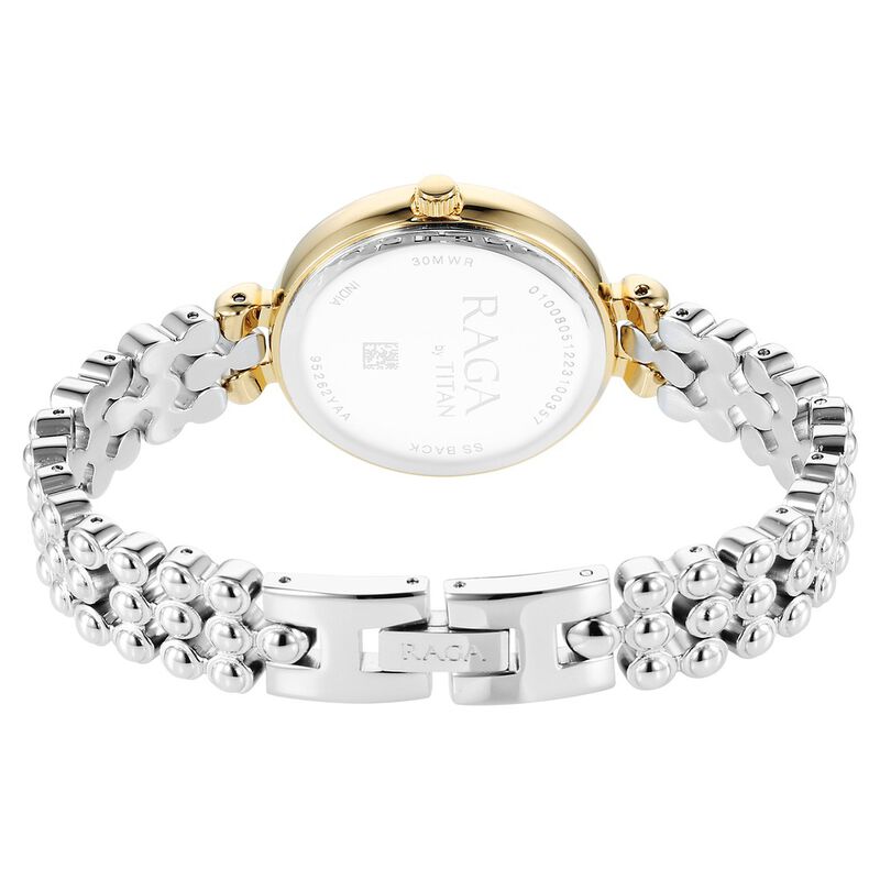 Titan Raga Showstopper Quartz Analog Silver Dial Metal Strap Watch for Women - 95262BM01 - KRISHNA WATCH COMPANY