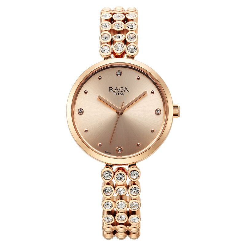Titan Raga Showstopper Quartz Watch for Women - 95262WM01 - KRISHNA WATCH COMPANY