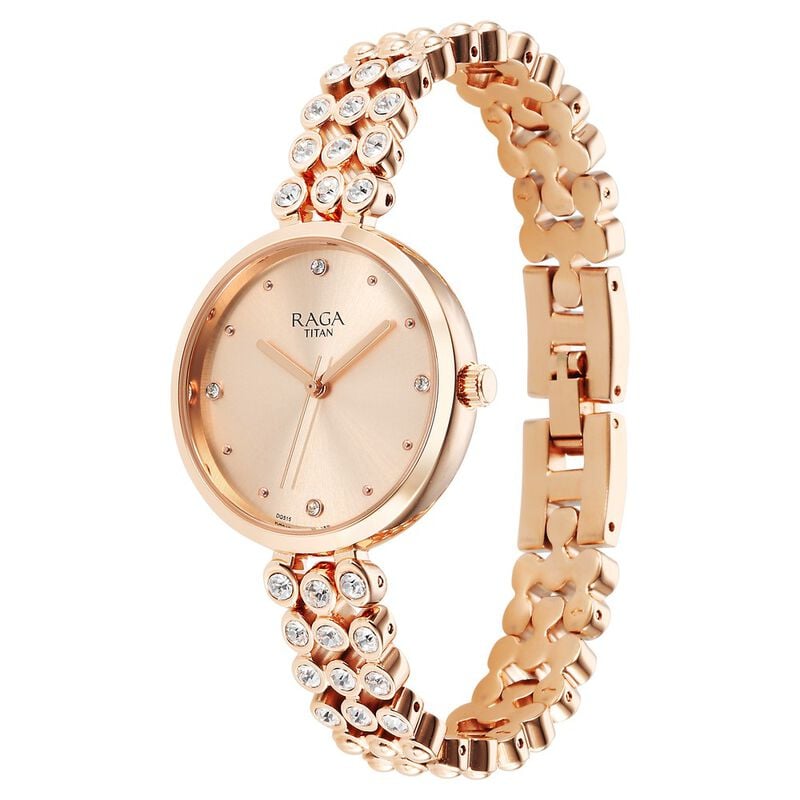 Titan Raga Showstopper Quartz Watch for Women - 95262WM01 - KRISHNA WATCH COMPANY