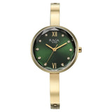 Titan Raga Showstopper Quartz Analog Green Dial Metal Strap Watch for Women - 95271YM01