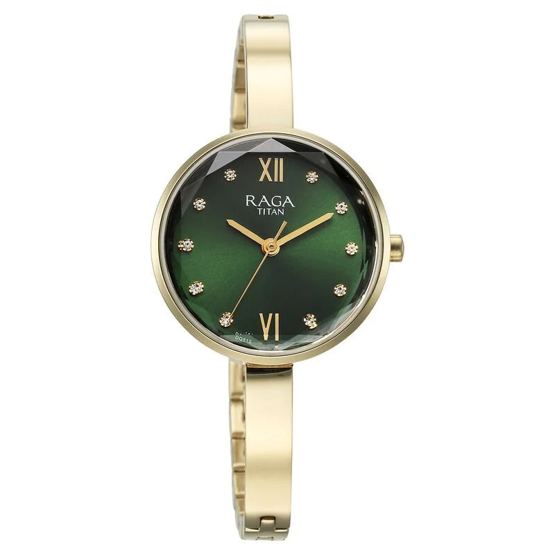 Titan Raga Showstopper Quartz Analog Watch for Women - 95271YM01 - KRISHNA WATCH COMPANY