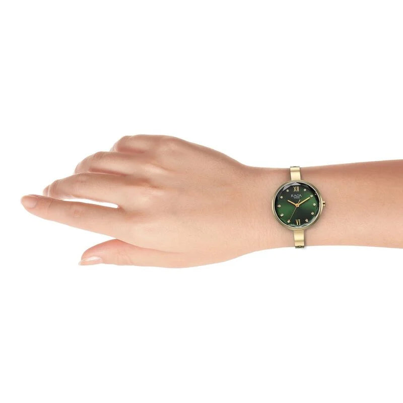 Titan Raga Showstopper Quartz Analog Watch for Women - 95271YM01 - KRISHNA WATCH COMPANY