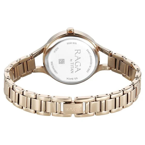 Titan Raga Showstopper Quartz Analog Watch For Women - 95275WM01 - KRISHNA WATCH COMPANY