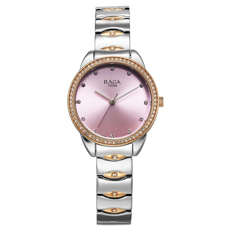 Titan Raga Showstopper Quartz Watch for Women - 95281KM01 - KRISHNA WATCH COMPANY