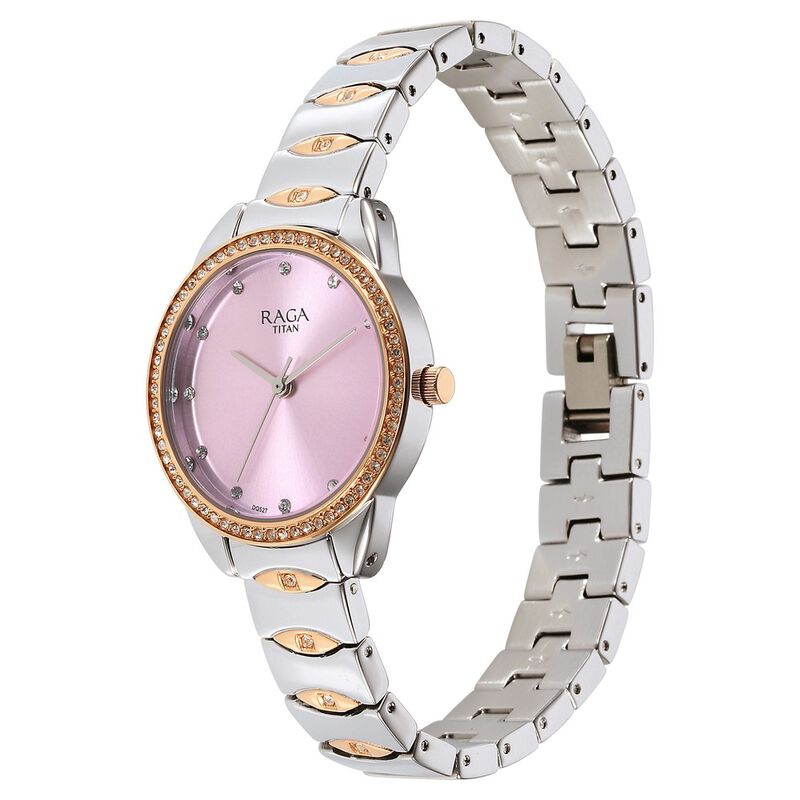 Titan Raga Showstopper Quartz Watch for Women - 95281KM01 - KRISHNA WATCH COMPANY
