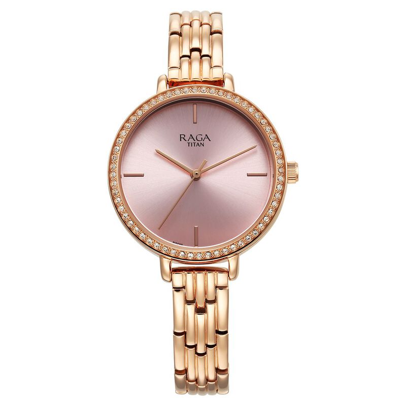 Titan Raga Showstopper Quartz Analog Watch for Women - 95286WM01 - KRISHNA WATCH COMPANY