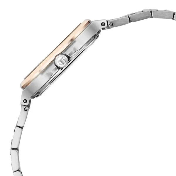 Titan Slim Square Quartz Analog with Date Silver Dial With Two Toned Color Stainless Steel Strap Watch For Women 95291km01 - KRISHNA WATCH COMPANY