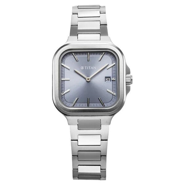 Titan Slim Square Quartz Analog Watch For Women - 95291SM01 - KRISHNA WATCH COMPANY