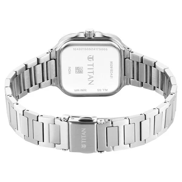 Titan Slim Square Quartz Analog Watch For Women - 95291SM01 - KRISHNA WATCH COMPANY