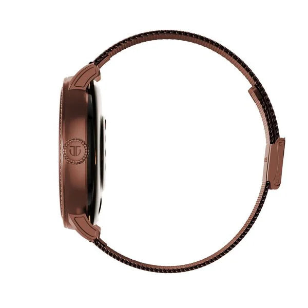 Titan Valerie Premium Smartwatch with All 316L SS construction, Skin Temp. Sensor, Womens Health, SingleSync BT Calling - 95292QM01 - KRISHNA WATCH COMPANY