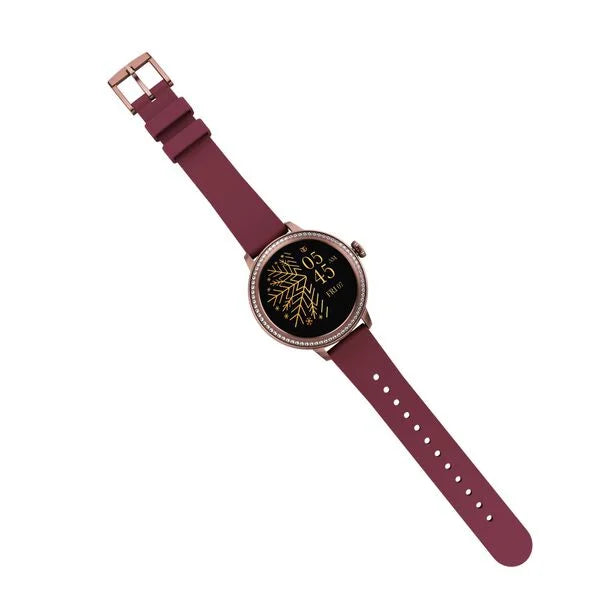 Titan Valerie Premium Smartwatch with All 316L SS construction, Skin Temp. Sensor, Womens Health, SingleSync BT Calling - 95292QM01 - KRISHNA WATCH COMPANY