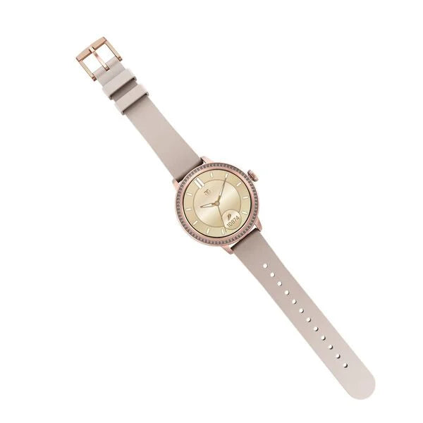 Titan Valerie Premium Smartwatch with All 316L SS construction, Skin Temp. Sensor, Womens Health, SingleSync BT Calling 95292wm02 - KRISHNA WATCH COMPANY