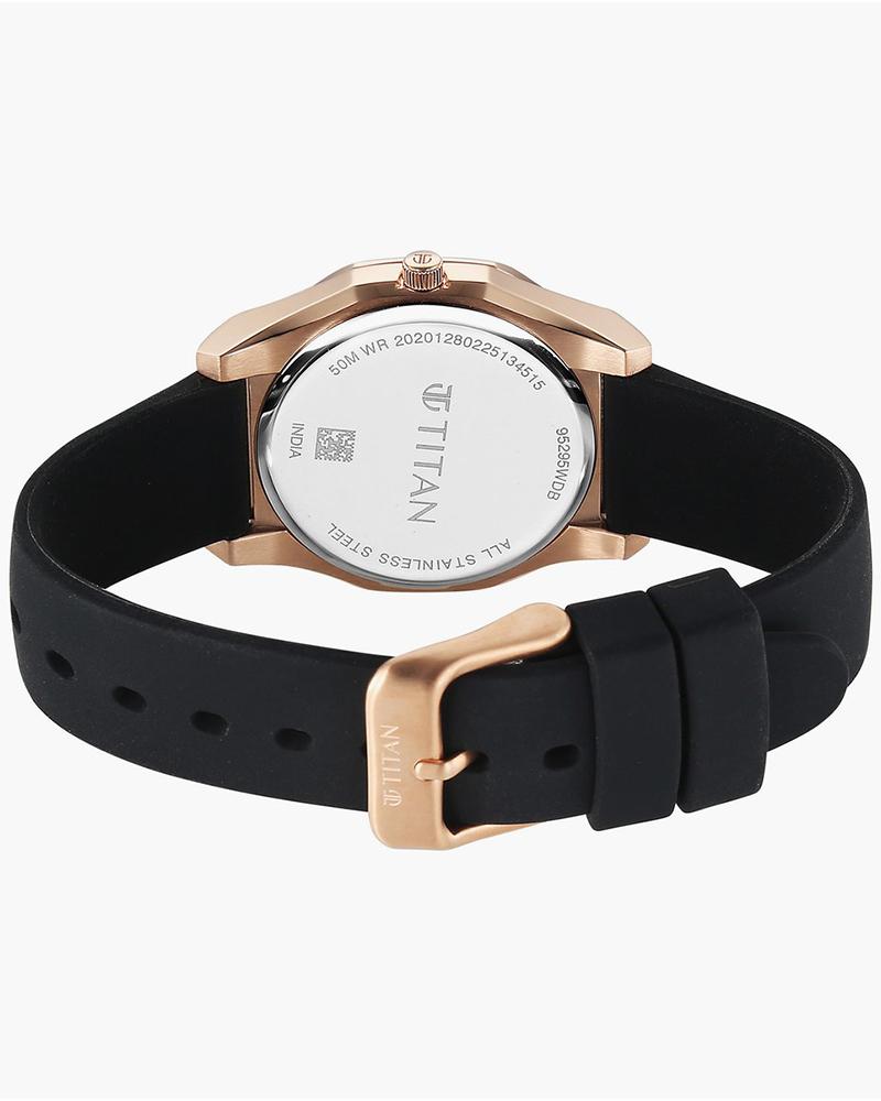 Titan Workday Wonders Silicon Analog Watch for Women 95295WP01 - KRISHNA WATCH COMPANY