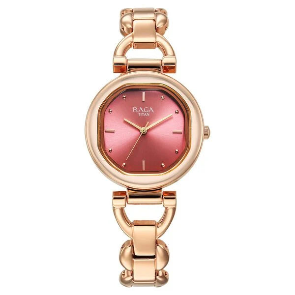 Titan Raga Showstopper Quartz Analog Watch For Women - 95301WM01 - KRISHNA WATCH COMPANY