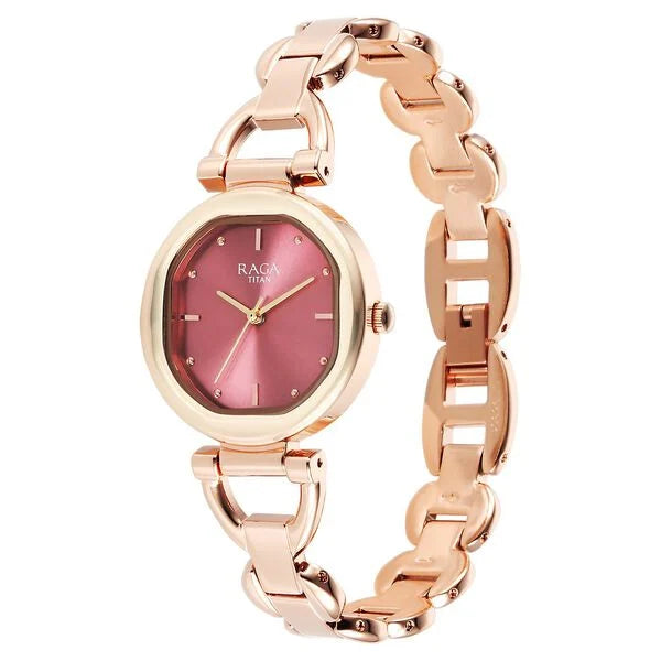 Titan Raga Showstopper Quartz Analog Watch For Women - 95301WM01 - KRISHNA WATCH COMPANY