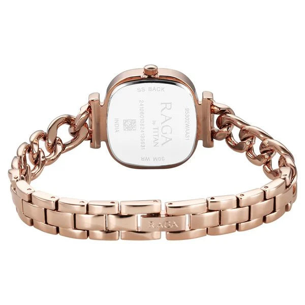 Titan Raga Showstopper Quartz Analog Rose Gold Dial Watch For Women - 95302WM01 - KRISHNA WATCH COMPANY
