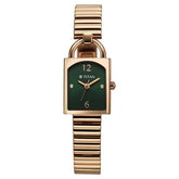 Titan Metro Quartz Analog Green Dial Stainless Steel Strap Watch For Women - 95303WM01